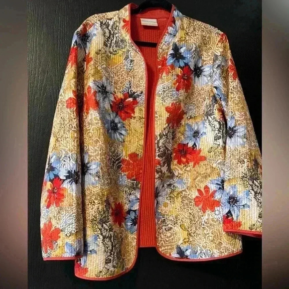Alfred Dunner light weight jacket.  Beautiful Vibrant colors - Picture 1 of 10